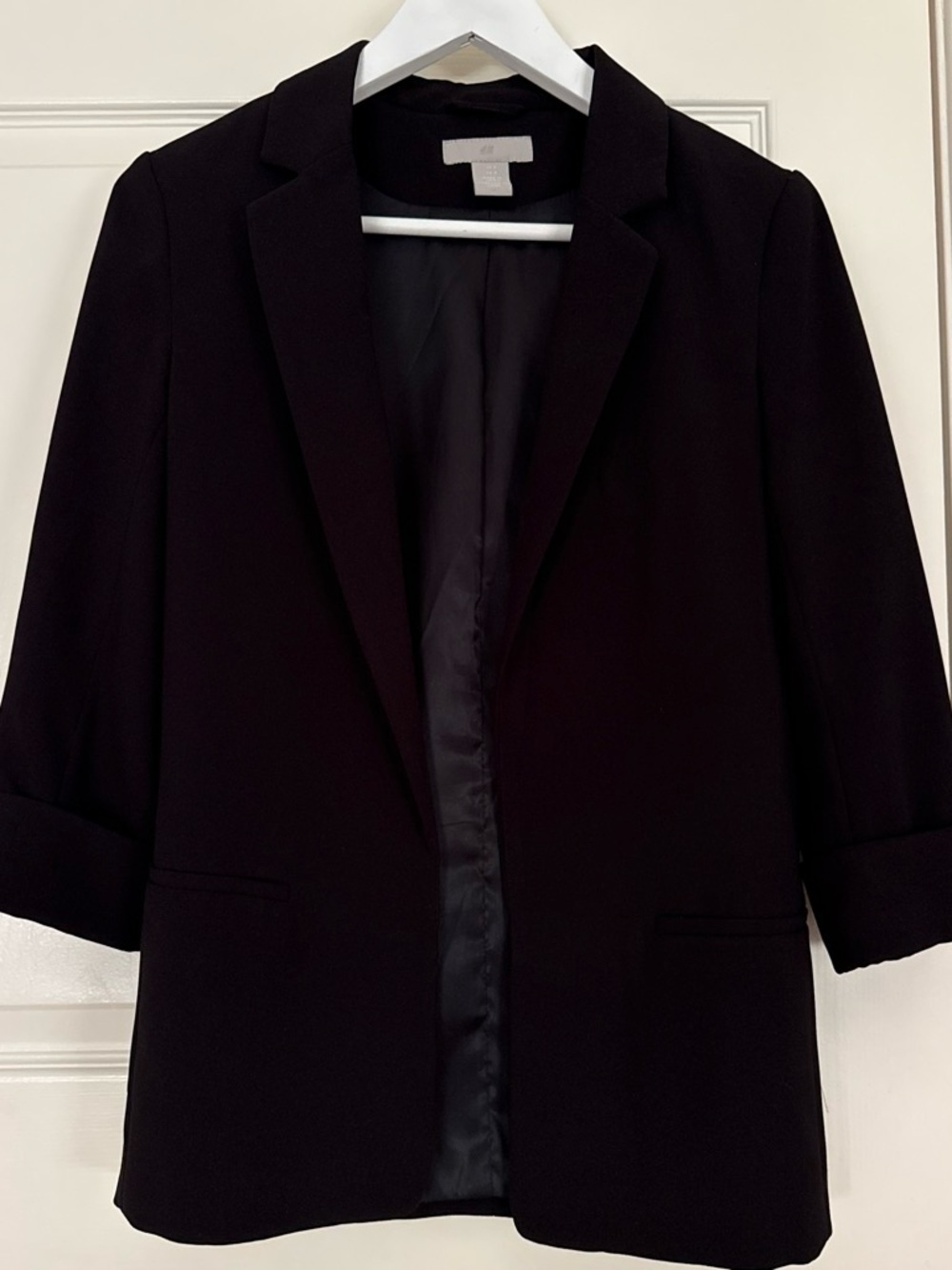 H&M Black Tailored Blazer, Size 0